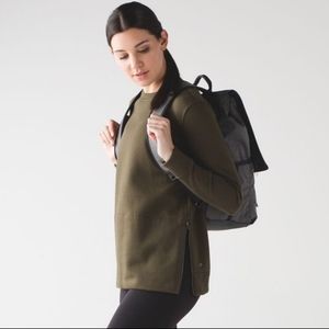 Lululemon Yes Fleece Pullover Crewneck - Military Green - 4